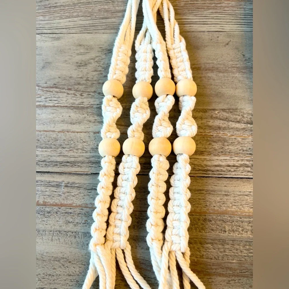 Set of Four Boho Style Plant Hangers - Picture 6 of 10